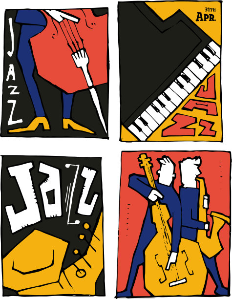 爵士音乐节海报集图片下载