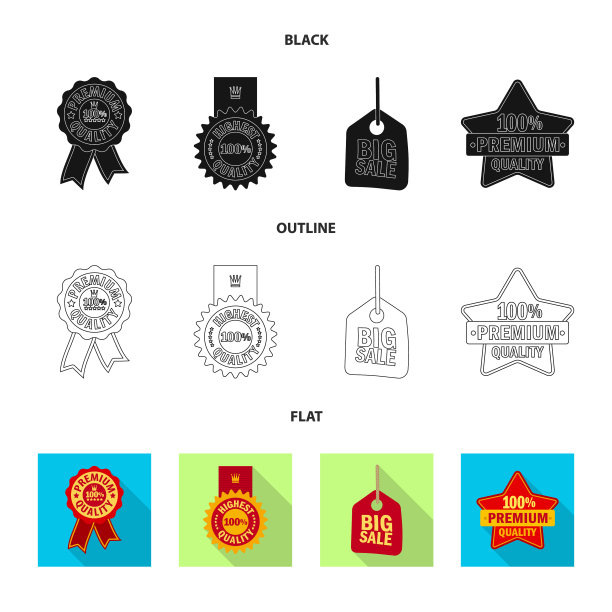 徽章和徽章图标集图片下载