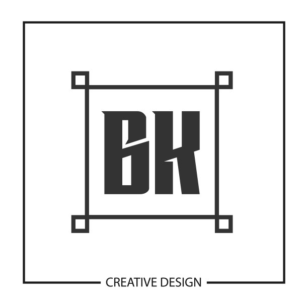 字母BK标志设计模板图片下载