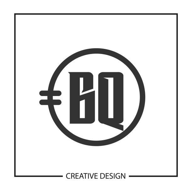 字母BQ logo设计模板图片下载