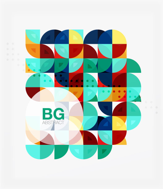 圆形元素的抽象背景图片下载