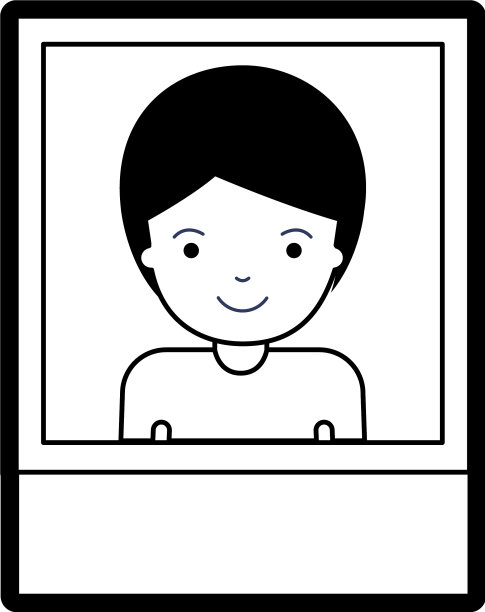 这是一个留短发的男人的身份证照片图片下载