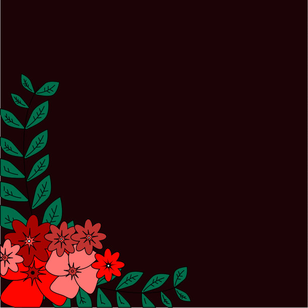 贺卡上的花可以用作请柬图片下载