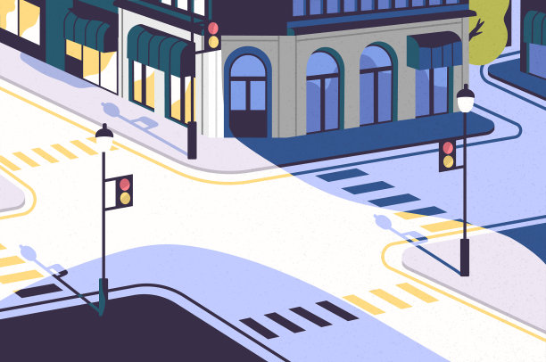 城市景观以空旷的街巷优雅图片下载