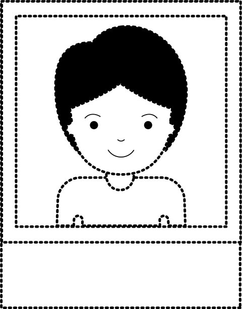 这是一个留短发的男人的证件照图片下载