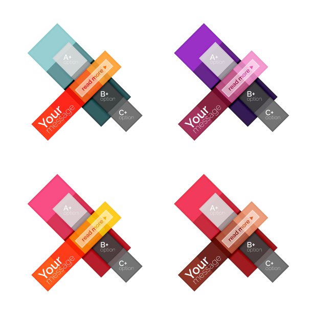 抽象几何线信息图形模板图片下载