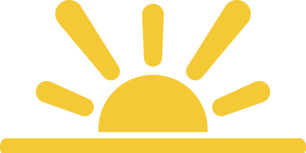 太阳海图标-简单元素夏季概念太阳图片下载