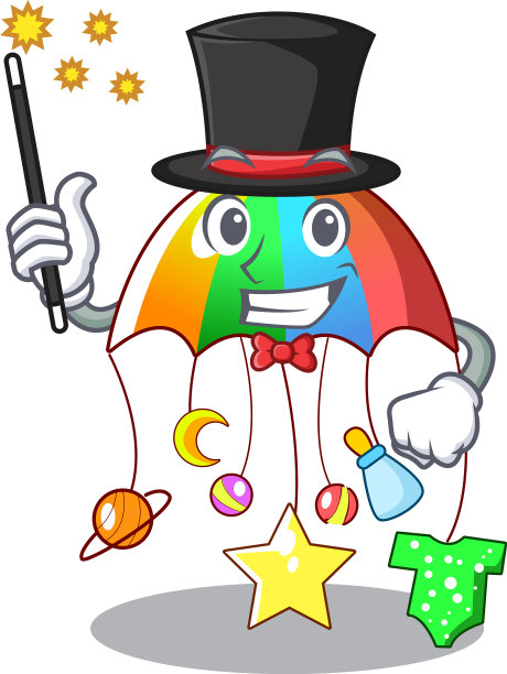 魔术师宝宝玩卡通挂玩具图片下载