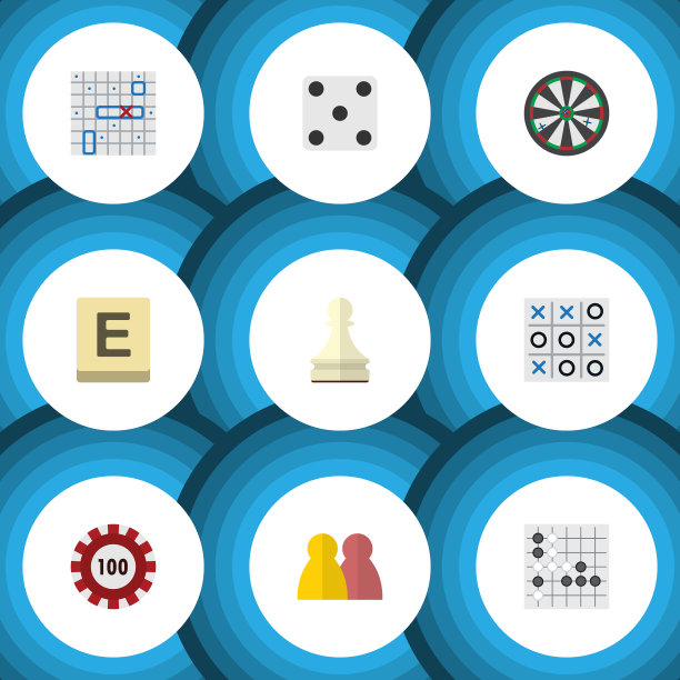 平面图标玩集x-o海战gomoku和图片下载