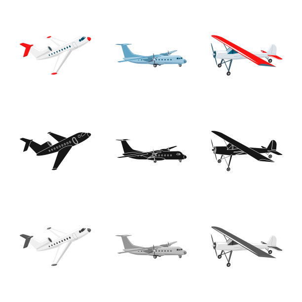 飞机和运输图标图片下载