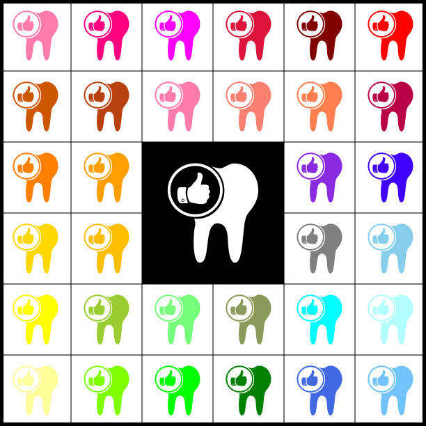 牙签用大拇指向上的符号毡笔图片下载