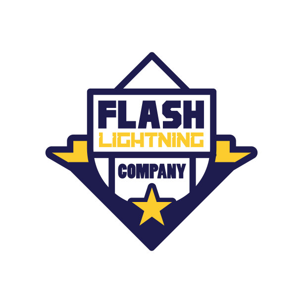 闪光闪电公司标志模板设计图片下载