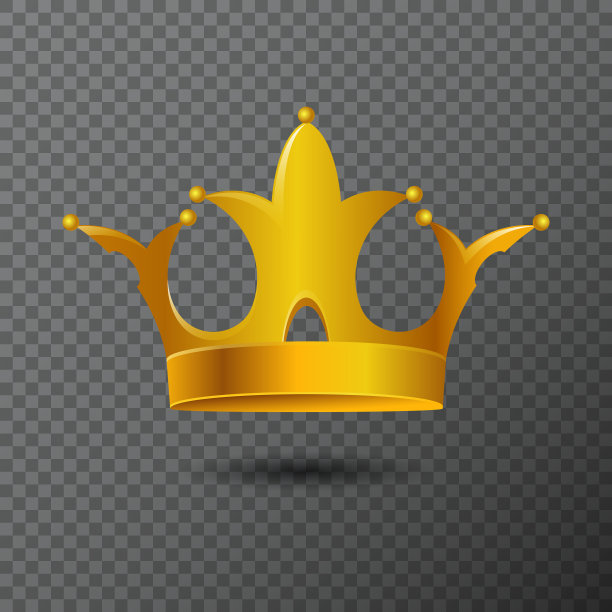 带有金色皇冠图标图片下载
