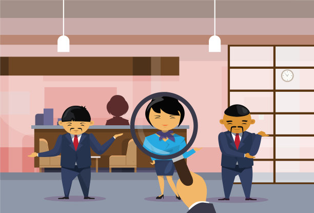 招聘手握放大镜选择图片下载