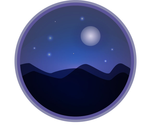 神秘的夜空背景与满月和图片下载