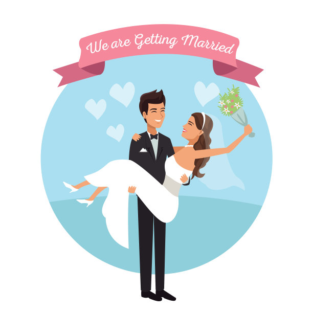 白色背景与彩色圆形框架海报图片下载