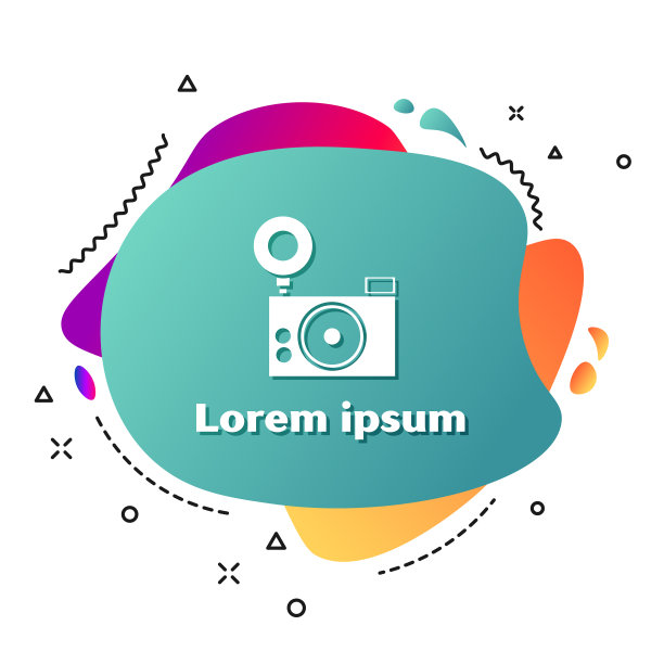 白色照片相机图标孤立在白色图片下载