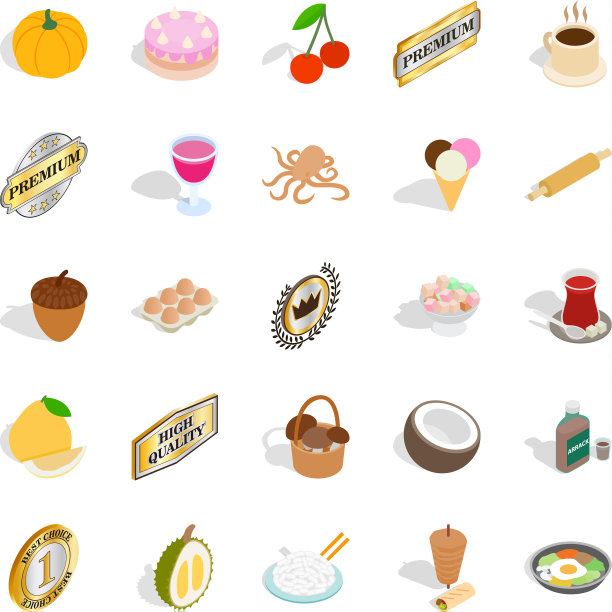 大米图标设置等距样式图片下载