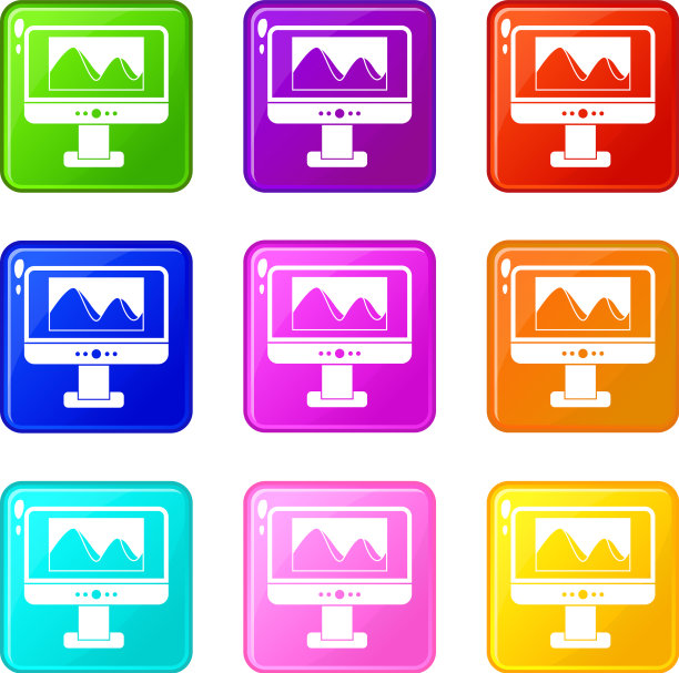 9号屏幕上有照片的电脑显示器图片下载