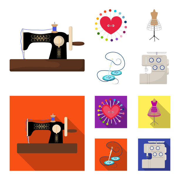 针线缝纫机针垫图片下载