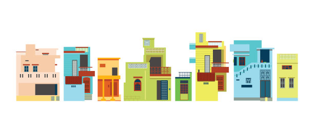 印度城市建筑风格图片下载