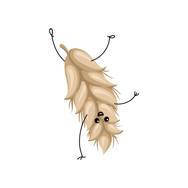 可爱有趣的黑麦耳朵卡通人物图片下载