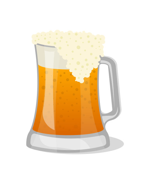 啤酒杯的孤立图标图片下载