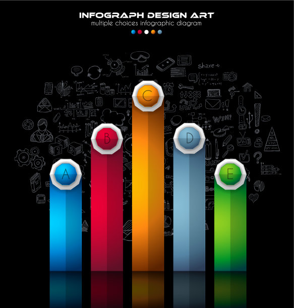信息图手册模板有很多选择图片下载