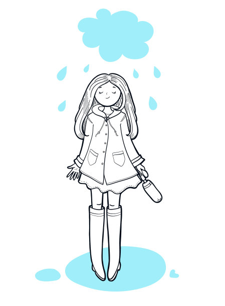 年轻女子正在享受秋天的天气图片下载