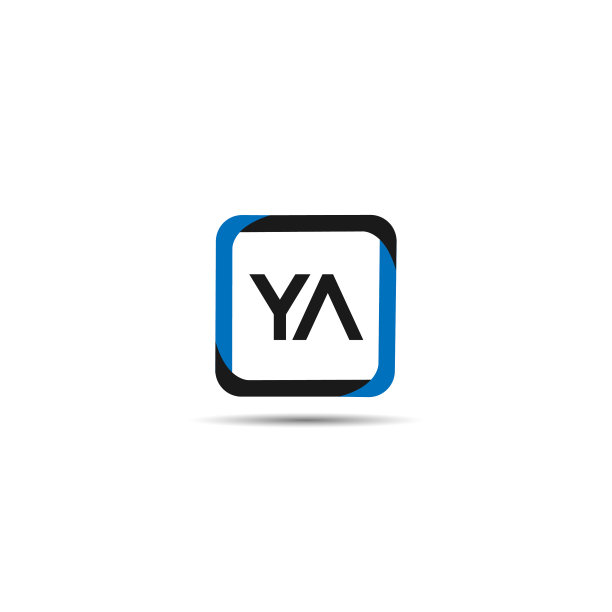 首字母YA标志模板设计图片下载