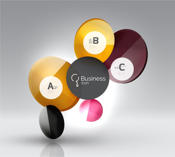 圆几何抽象背景图片下载