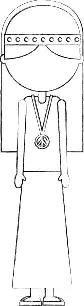 女性嬉皮生活方式的特点图片下载