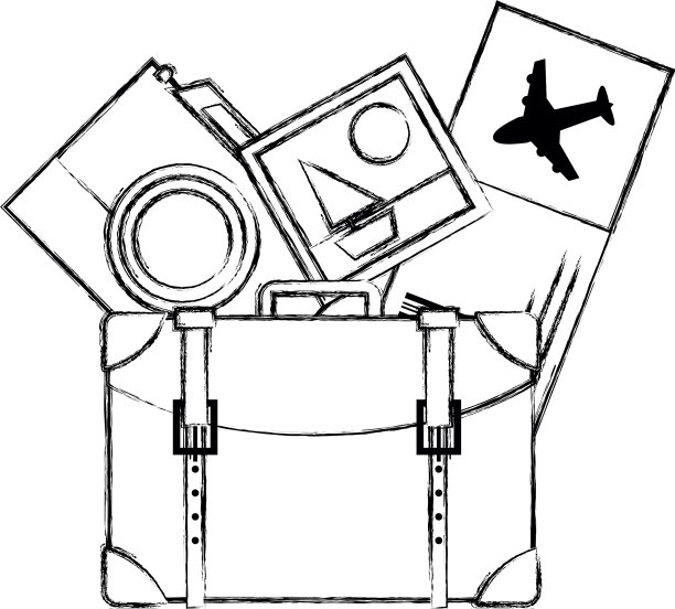图背包带相机和图片去旅行图片下载
