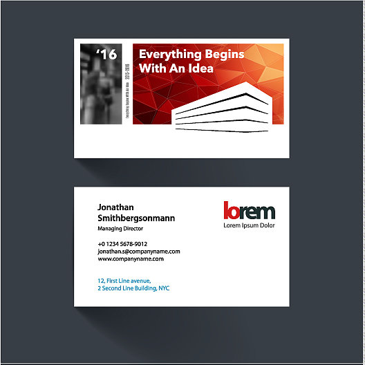 名片模板用彩色的图片下载