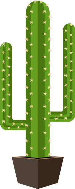 可爱的仙人掌图标图片下载