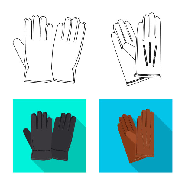 手套及冬季标志系列设计图片下载
