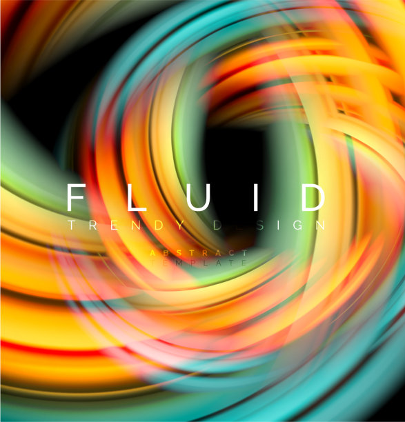 流体平滑波抽象背景流动图片下载