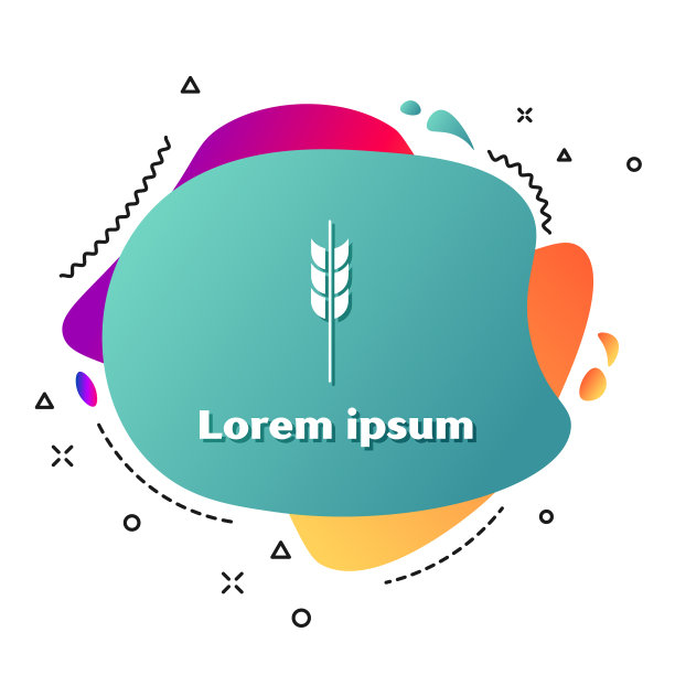 白色谷物与水稻、小麦、玉米、燕麦图片下载