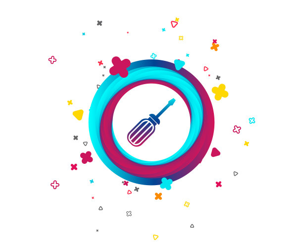 螺丝刀工具符号图标固定它的符号图片下载