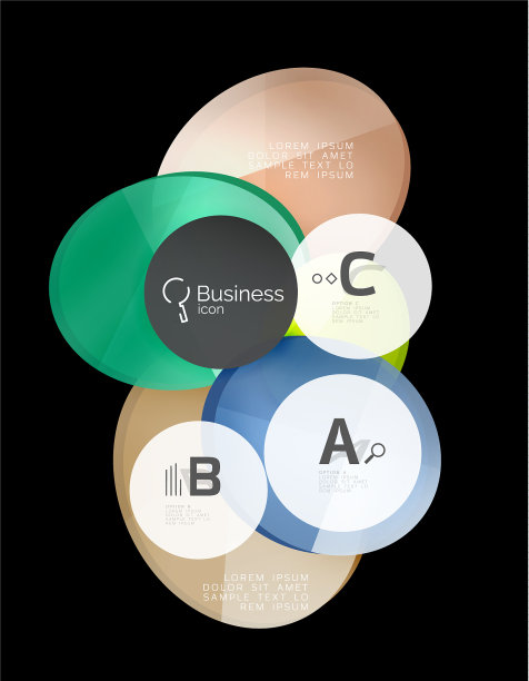 几何抽象信息图形横幅模板图片下载