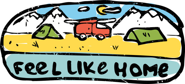 在山区附近露营的照片图片下载