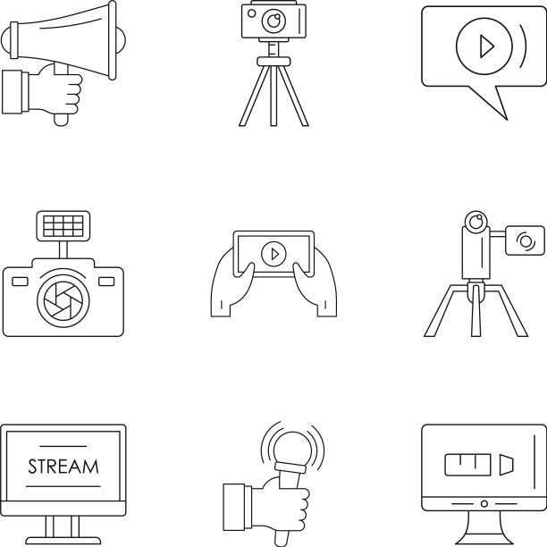 重磅图标设置轮廓风格图片下载