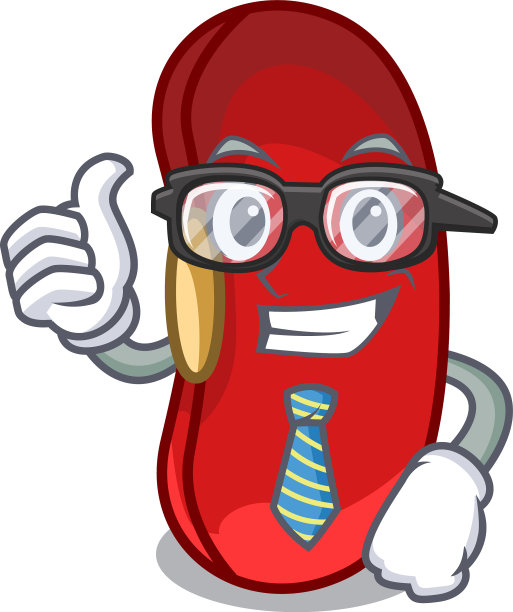 商人红豆在卡通碗图片下载