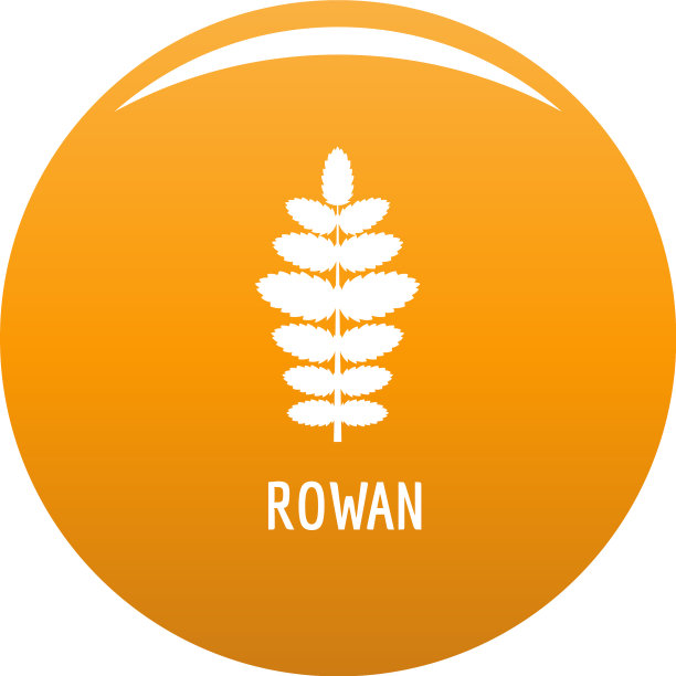 花叶图标为橙色图片下载