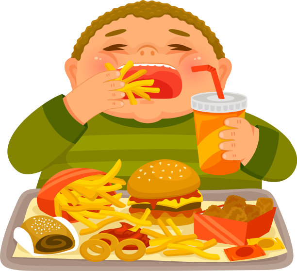 吃垃圾食品的孩子图片下载