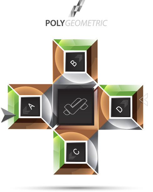商业信息图表模板在吸引人的风格图片下载