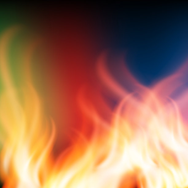 抽象彩虹火背景图片下载