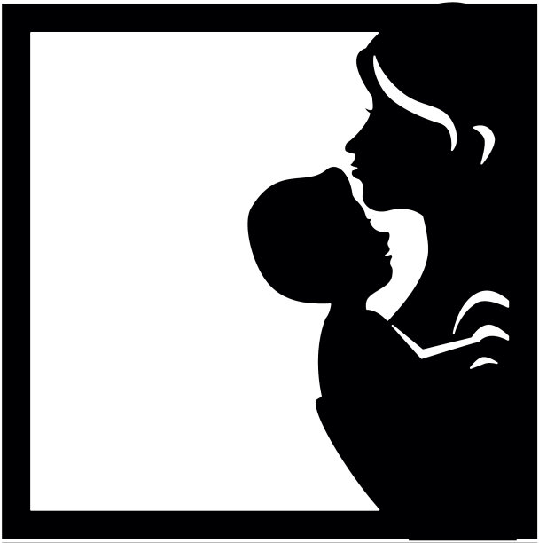 妈妈抱着宝宝的图标图片下载