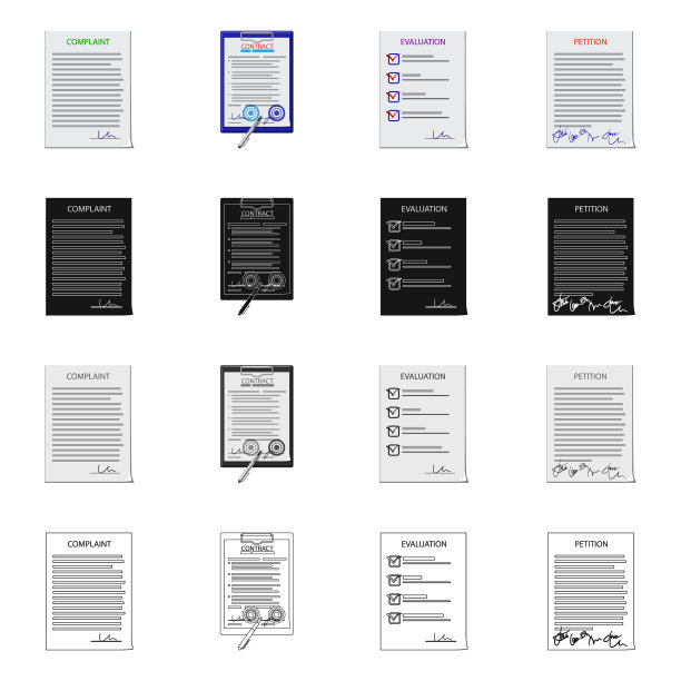 表单和文件标识的设计图片下载