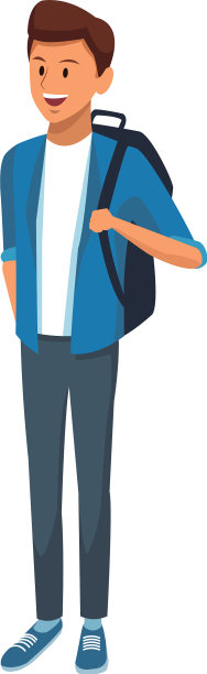 青年学生卡通图片下载
